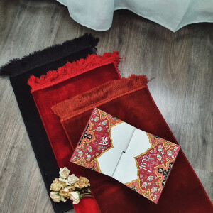 Blanker Gebetsteppich ohne Ornamente, 70 x 110 cm