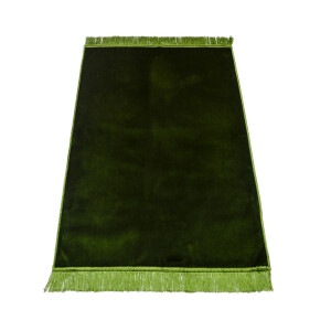 Blanker Gebetsteppich ohne Ornamente, 70 x 110 cm Grün