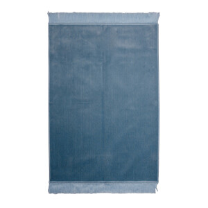 Blanker Gebetsteppich ohne Ornamente, 70 x 110 cm Blaugrau