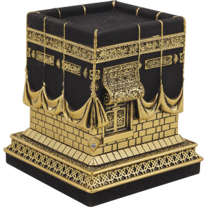 Modell der Kaaba in Gold Klein