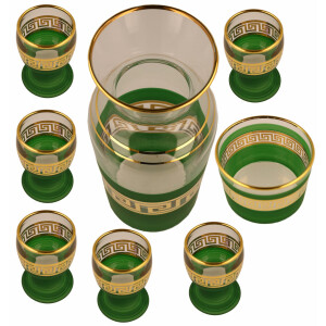 Zamzam Set aus Glas mit edlem Design Grün