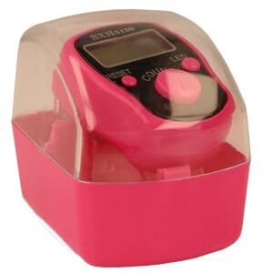 Zikirmatik mit LED, elektronischer Fingerzähler Pink