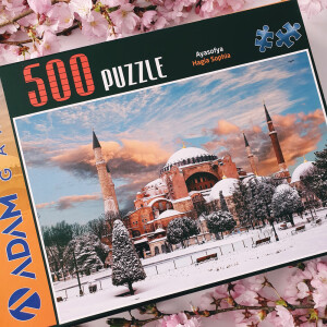 500 Teile Puzzle mit schönen Motiven
