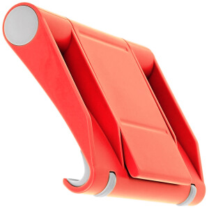 Universal Ständer (rot) für alle Smartphones und Tablets mit einstellbaren Sichtwinkeln / Tisch Halter / Dock Cradle